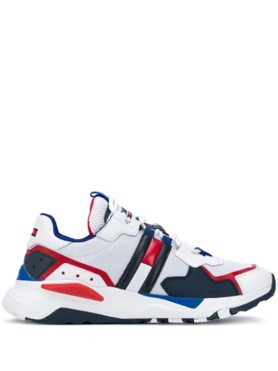 Tommy Hilfiger Chunky Sole Lace-up Sneakers In White