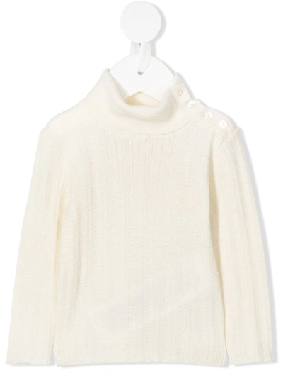 Gucci Babies' Wool Rollneck Jumper In White