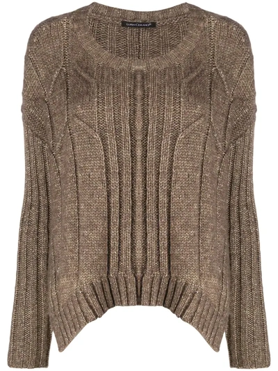 Luisa Cerano Chunky-knit Jumper In Brown