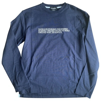 Pre-owned Calvin Klein 205w39nyc Sweatshirt In Blue