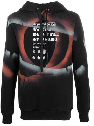 Mauna Kea Graphic-print Long-sleeved Hoodie In Black