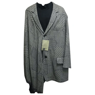 Pre-owned Yohji Yamamoto Grey Wool Jacket