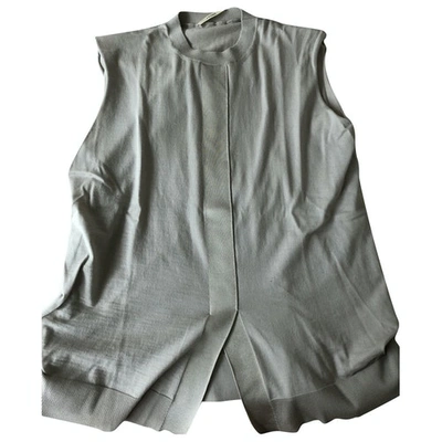 Pre-owned Celine Cashmere Top In Grey