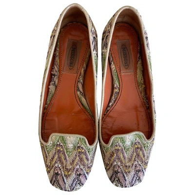 Pre-owned Missoni Cloth Ballet Flats In Multicolour