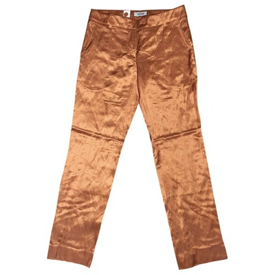 Pre-owned Moschino Cheap And Chic Straight Pants In Orange