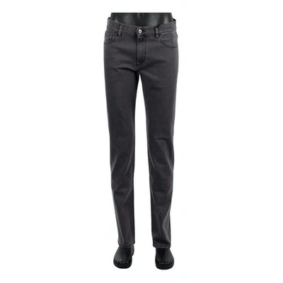 Pre-owned Moschino Trousers In Grey