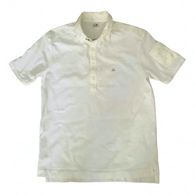 Pre-owned C.p. Company Polo Shirt In White