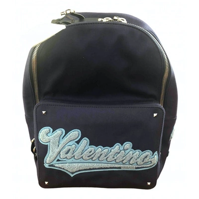 Pre-owned Valentino Garavani Blue Cloth Backpack