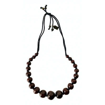 Pre-owned Isabel Marant Brown Ceramic Necklace
