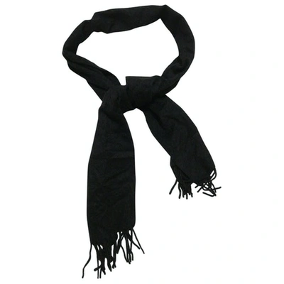 Pre-owned Polo Ralph Lauren Black Cashmere Scarf