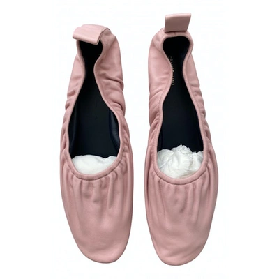 Pre-owned Celine Soft Ballerina Leather Ballet Flats In Pink