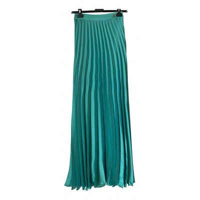 Pre-owned Roberto Cavalli Maxi Skirt In Green