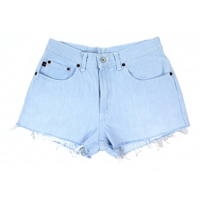 Pre-owned Dkny Blue Cotton Shorts