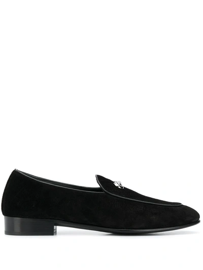 Giuseppe Zanotti Lyl Suede Dress Shoes In Black