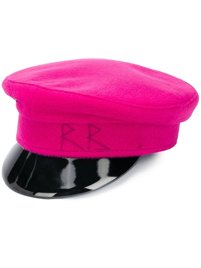 Ruslan Baginskiy Stitched Initials Military Cap In Pink