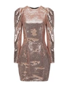 Alexandre Vauthier Short Dress In Bronze