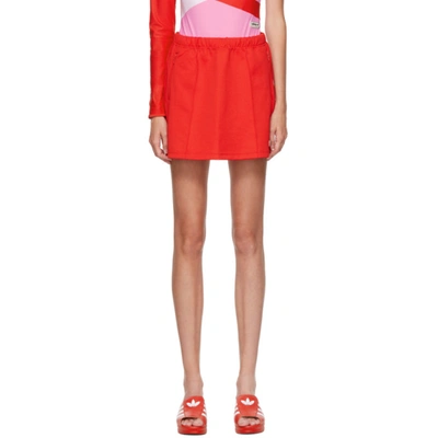 Adidas Lotta Volkova Red Jersey Tennis Miniskirt