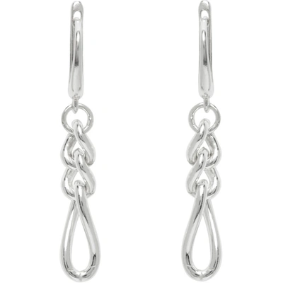 Chin Teo Ssense Exclusive Silver Church Earrings In Po Silver