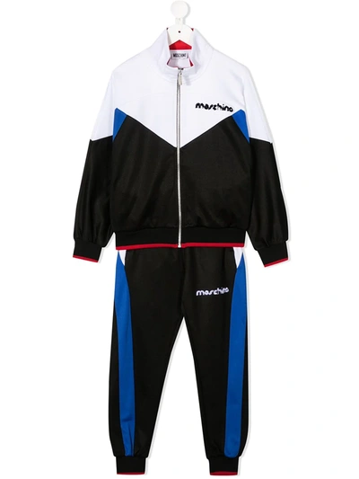 Moschino Kids' Two-piece Tracksuit In Black