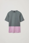 Cos Bonded Cotton T-shirt In Green