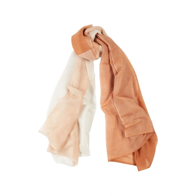 Denis Colomb Silky Cloud Two-tone Cashmere-blend Scarf In Pink
