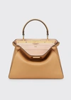 Fendi Peekaboo Iseeu Medium Leather Bag In Beige