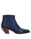 Golden Goose Ankle Boots In Dark Blue