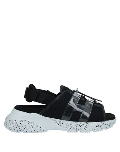 Hogan Sandals In Black