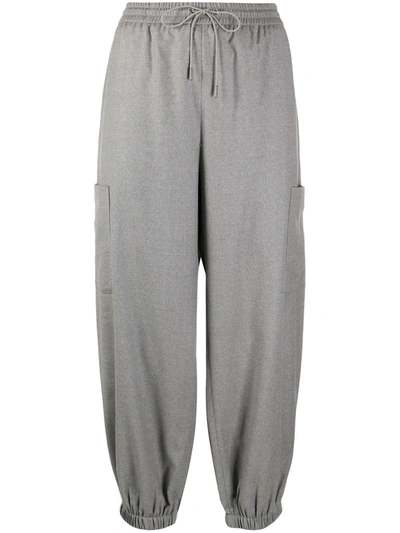 Fabiana Filippi Drawstring Track Pants In Grey