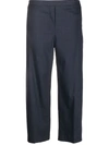 Theory 'good Linen' Wide Leg Pull-on Pants In Concord