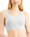 Calvin Klein Invisibles Comfort Lightly Lined Scoop Neck Bralette In Jet Gray