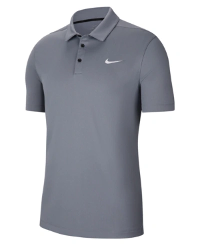 Nike Men's Dri-fit Football Polo In Cool Grey