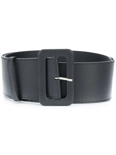 P.a.r.o.s.h Rectangular-buckle Belt In Black