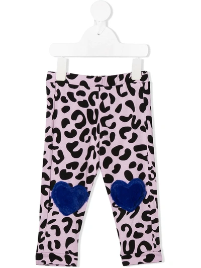 Wauw Capow Babies' Sweet Knees Leggings In Purple