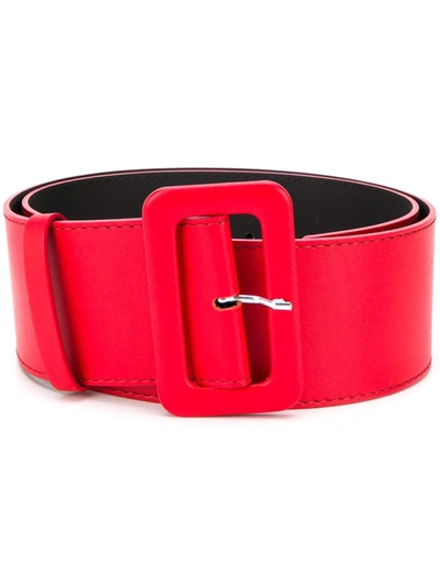 P.a.r.o.s.h Rectangular-buckle Belt In Red