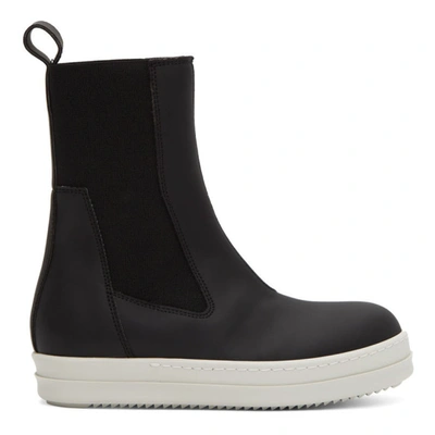 Rick Owens Drkshdw Black Double Bumper Beetle Sneakers In Black 