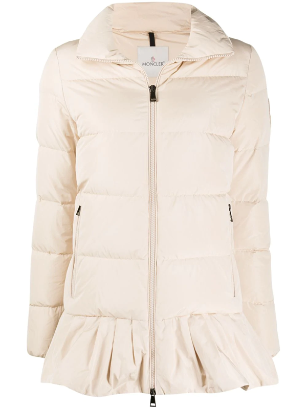 Download Moncler 'brunec' Mock Neck Skirt Hem Puffer Jacket In ...