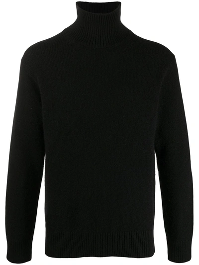 Laneus Roll-neck Jumper In Black