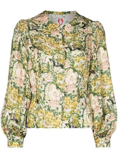 Shrimps Multicolour Emma Printed Silk Shirt