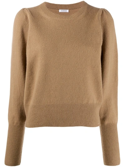 P.a.r.o.s.h Juliet-sleeved Jumper In Brown