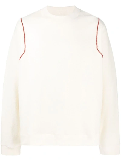 Jil Sander Bead Detailing Sweatshirt In White