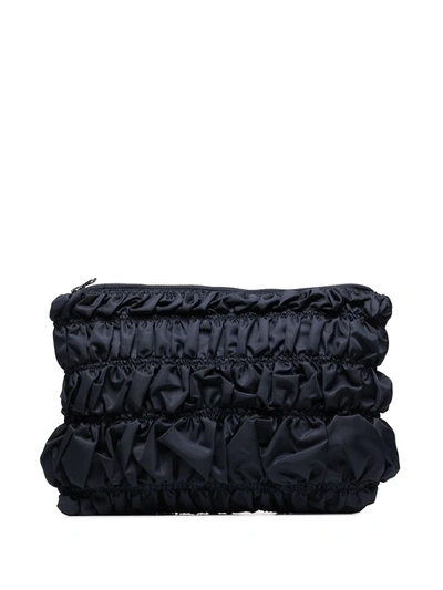 Molly Goddard Blue Osaka Bumpy Clutch Bag