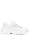 Ferragamo 20mm Skylar 7 Leather Sneakers In White