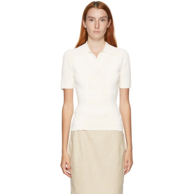 Jacquemus La Maille Polo In Off White