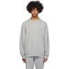 Dries Van Noten Cotton Jersey Sweatshirt In Grey
