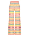 M Missoni Casual Pants In Salmon Pink