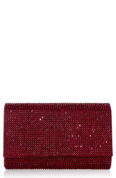 Judith Leiber Fizzy Crystal Clutch In Ebonized Silver