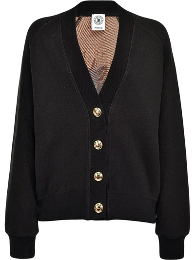 Pinko Fox Motif Cardigan In Black