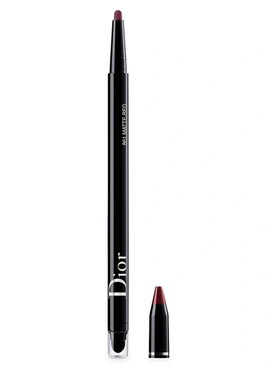 Dior Show Stylo Waterproof Eyeliner 861 Matte Red 0.007oz / 0.2g In Matte Red