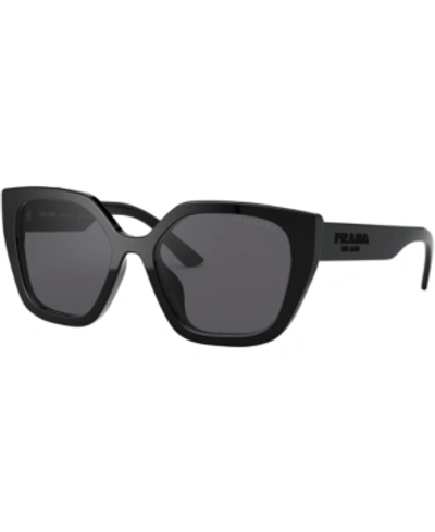 Prada Pr 24xs Black / Ivory Female Sunglasses In Grey